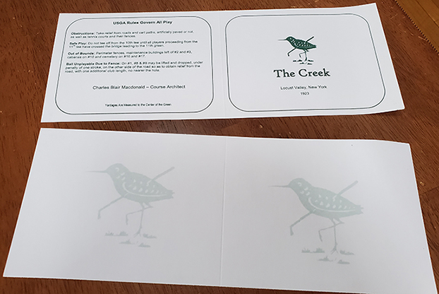 golf card stock